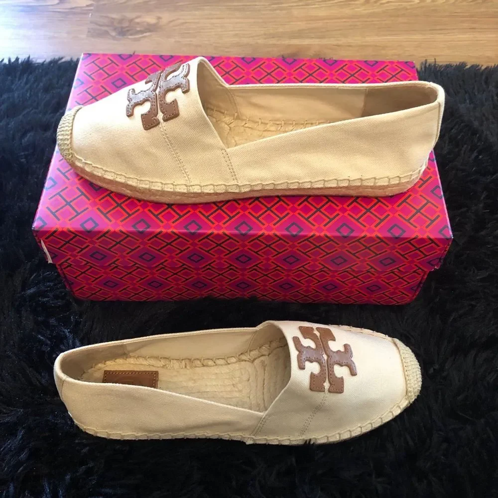 Tory Burch espadrilles flats loafers slip on shoes women’s 7 new - Picture 5 of 6